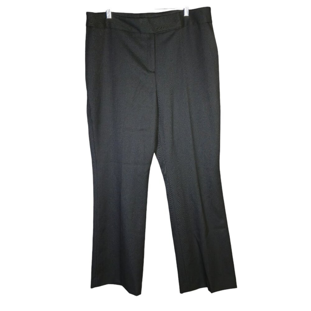 NWT Tahari Wool Womens Pants Size 16 Preppy‎ Academia Career Business Black
